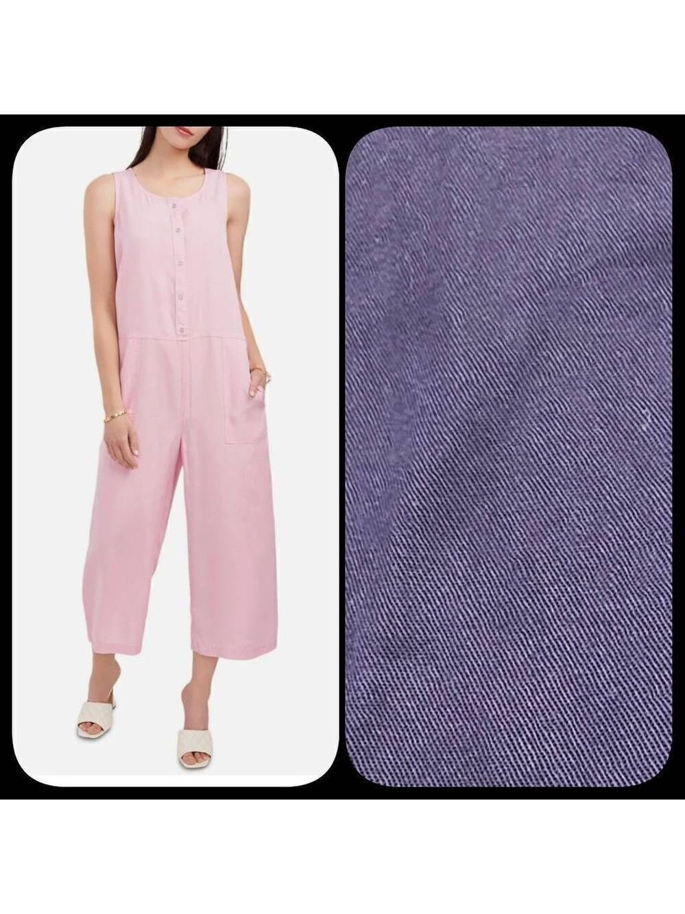 NWOT Vince Camuto Sleeveless Wide Leg Jumpsuit Sz XL Navy Blue